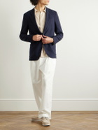 Orlebar Brown - Garret Unstructured Virgin Wool-Piqué Blazer - Blue