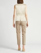 Semicouture Womens Tailored Vest in Beige