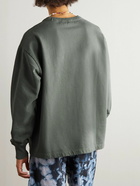 Acne Studios - Logo-Print Cotton-Jersey Sweatshirt - Green