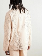 AIREI - Embroidered Organic Denim Jacket - Neutrals