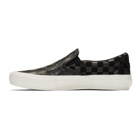 Vans Black Engineered Garments Edition Embossed Checkerboard Classic Slip-On Sneakers