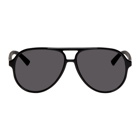 Gucci Black Sporty Pilot Sunglasses