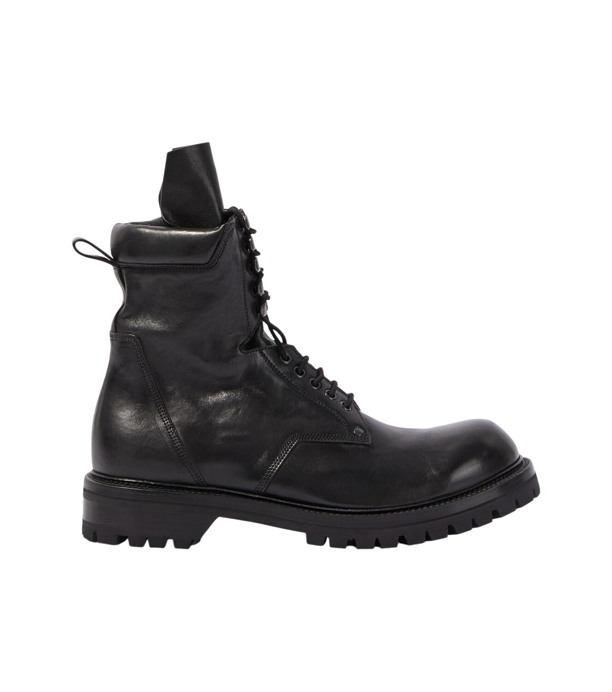 Rick Owens Black Sliver Platform Beatle Boots Rick Owens