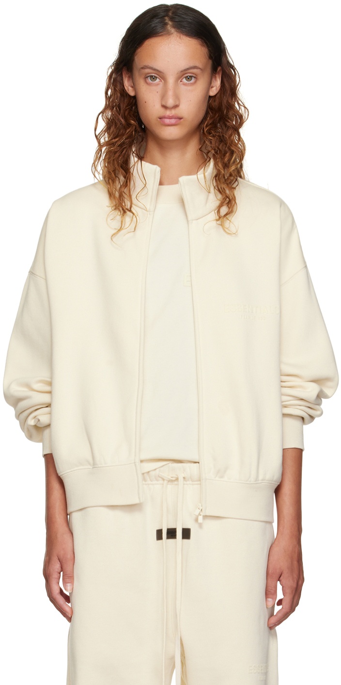 Fear of God ESSENTIALS Off-White Full Zip Jacket Fear Of God Essentials