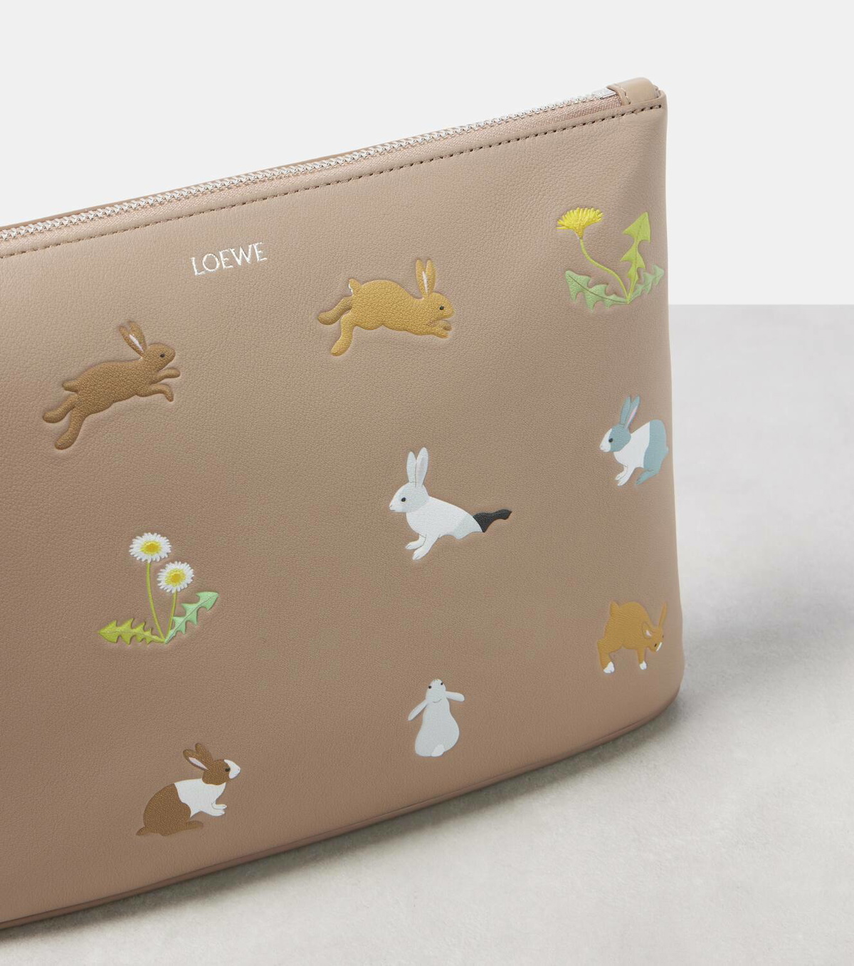 Loewe x Suna Fujita Bunnies Small leather pouch Loewe