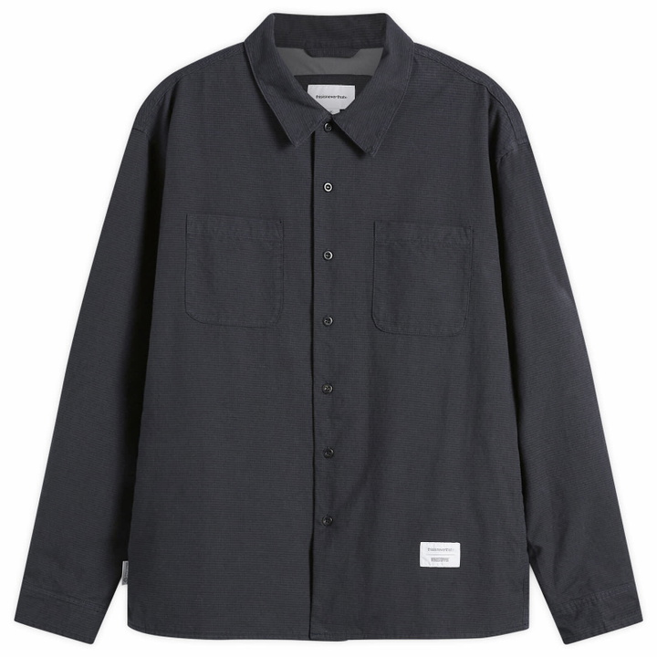 Photo: thisisneverthat Men's Windstopper Check Shirt in Dark Navy