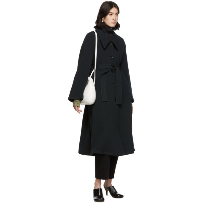 LEMAIRE 長袖クロッフトシャケット 0W1139 BL760 Lemaire Black Zipped Shirt Lemaire