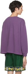 Bode Purple Rickrack Namesake Sweatshirt