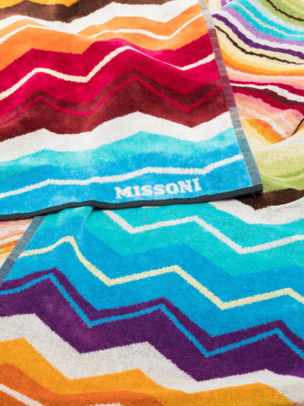 Missoni Home Multicoloured Hugo Printed Cotton Towel