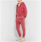 TOM FORD - Cotton-Blend Velour Zip-Up Hoodie - Pink