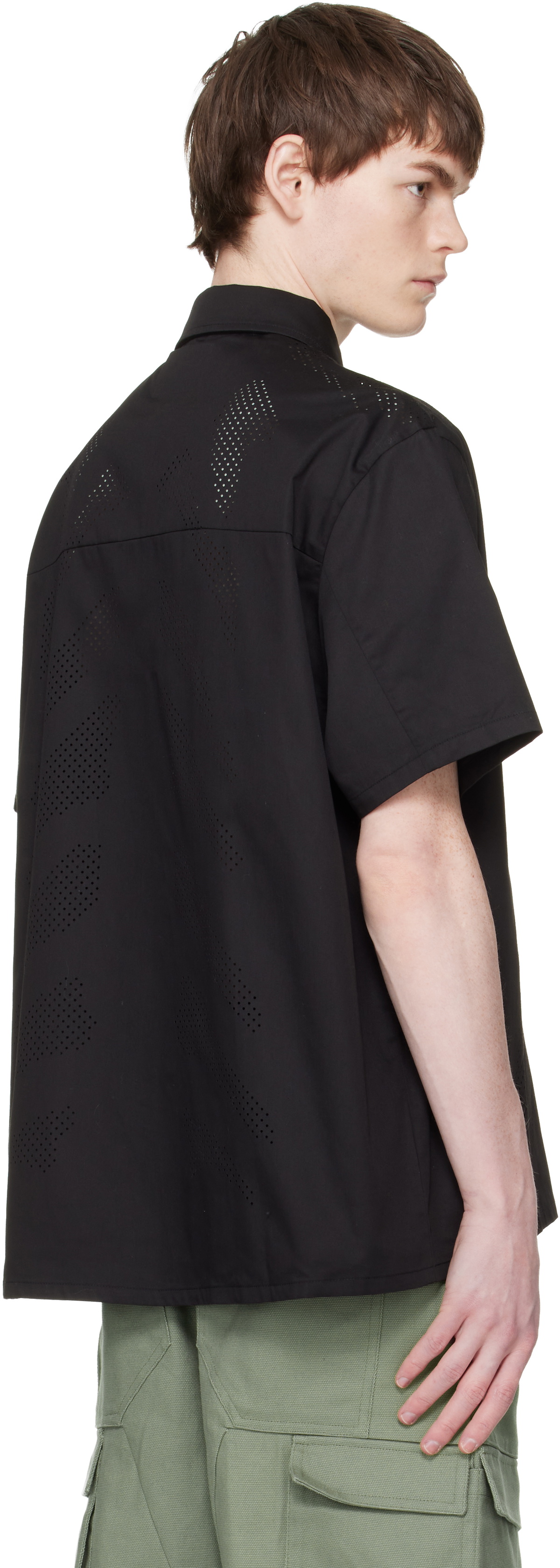 HELIOT EMIL Black Alsoran S/S Shirt
