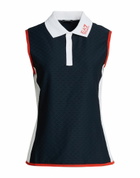 Ea7 Womens Polo shirt in Navy