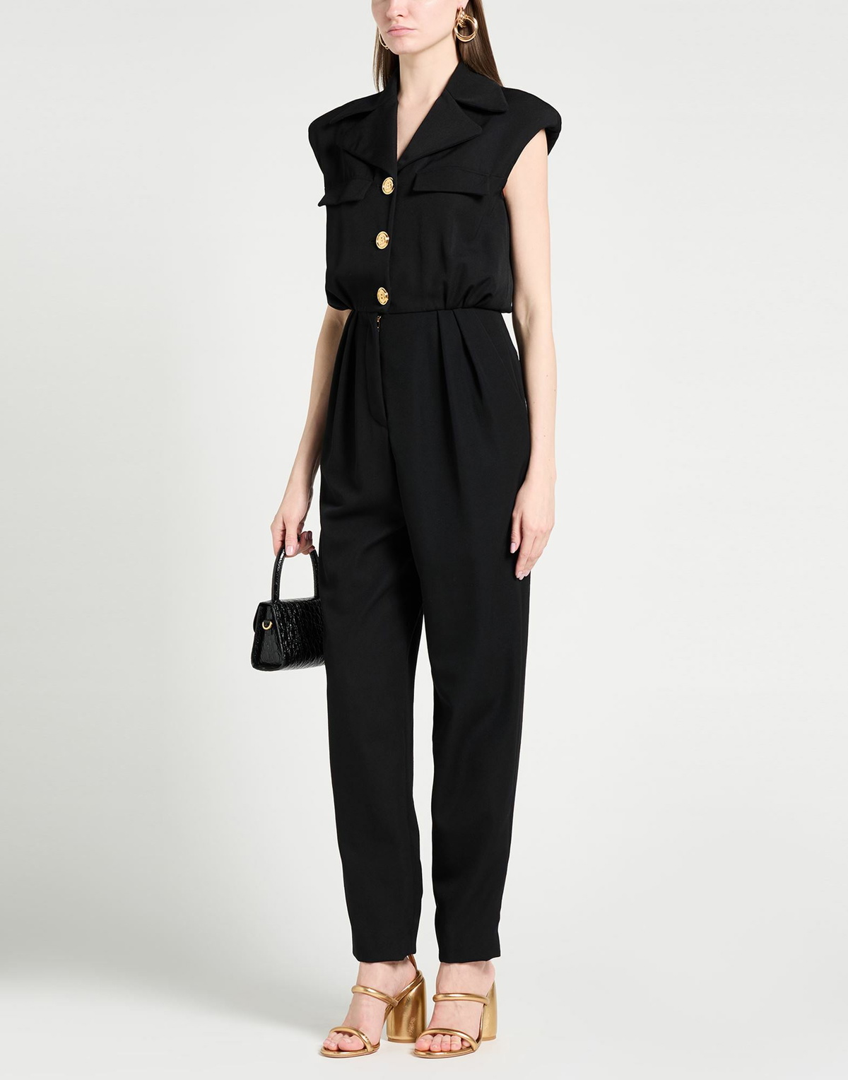 Balmain Womens Jumpsuit in Black