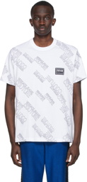 Versace Jeans Couture White All Over Logo T-Shirt