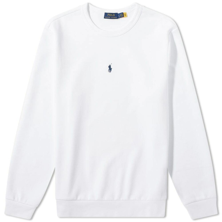 Photo: Polo Ralph Lauren Men's Centre Logo Crew Sweat in White