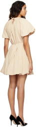Renaissance Renaissance Beige Limi Minidress