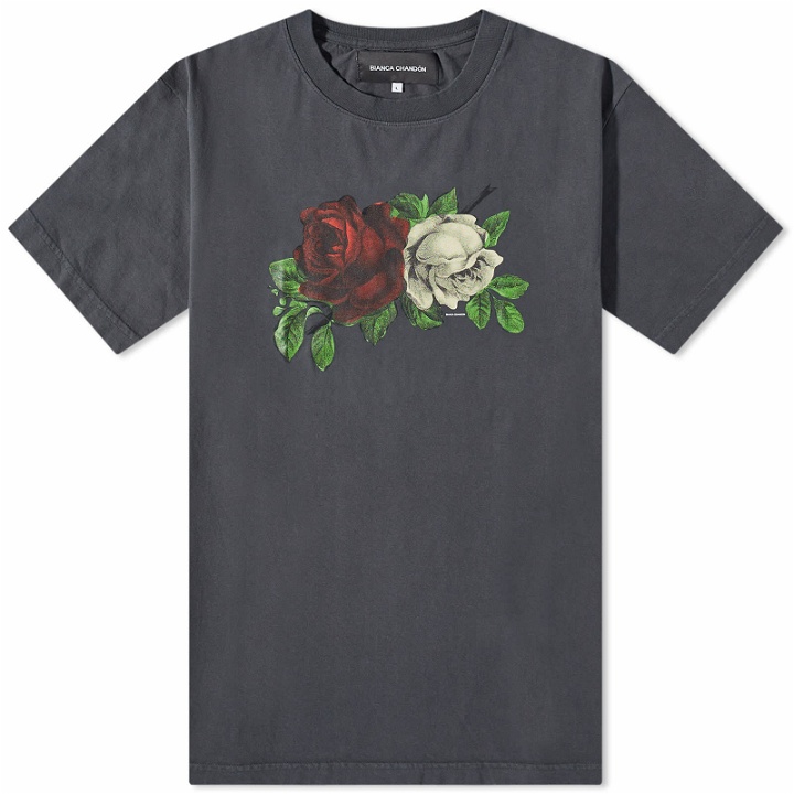 Photo: Bianca Chandon Men's Roses T-Shirt in Vintage Black