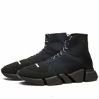 Balenciaga Men's Speed 2.0 Lace Up Sneakers in Black