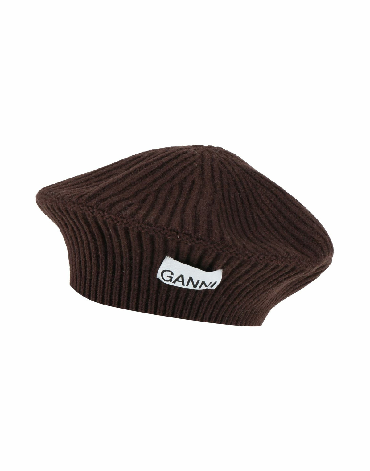 Ganni Womens Hat Dark in Brown