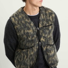 Universal Works Men's Dolce Fleece Zip Gilet in Charcoal