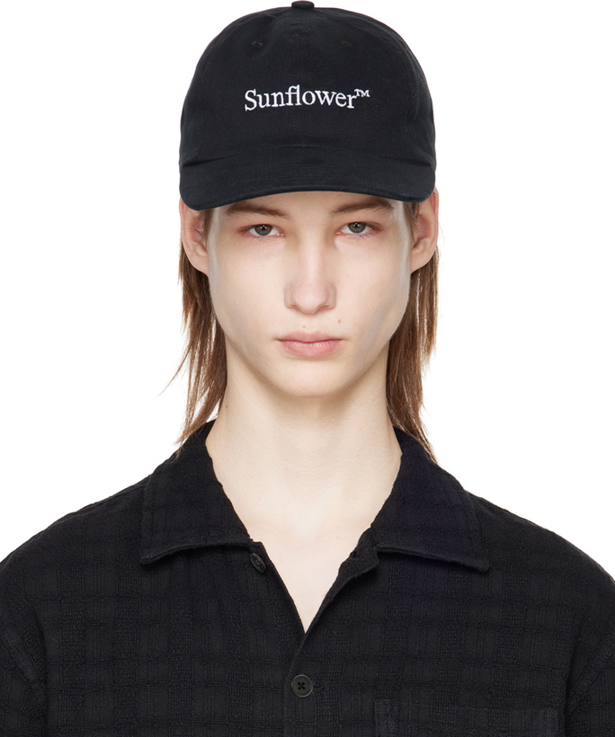 Photo: Sunflower Black Dad Twill Cap