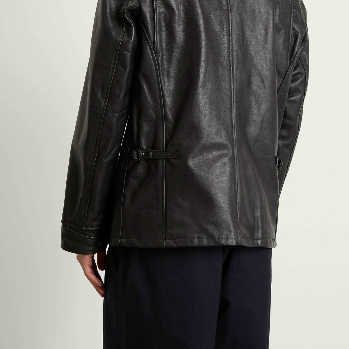 Junya Watanabe MAN Men's x Schott Leather Jacket in Black