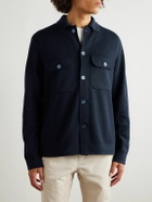 Orlebar Brown - Brigg Merino Wool Shirt Jacket - Blue