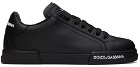 Dolce & Gabbana Black Portofino Low-Top Sneakers