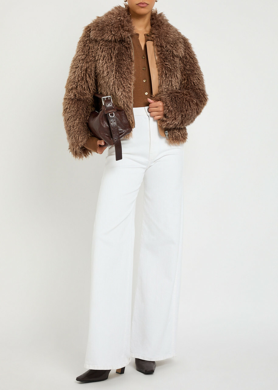 Stand Studio Zaylee Faux fur Jacket Beige