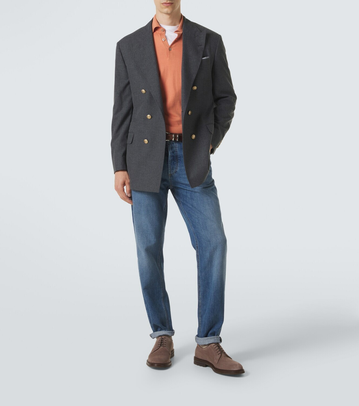 Brunello Cucinelli Suede Derby shoes