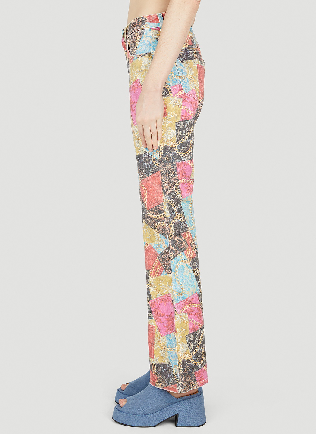 Guess USA Printed Flared Jeans