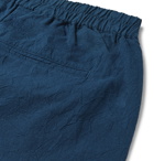 Folk - Crinkled-Cotton Shorts - Blue