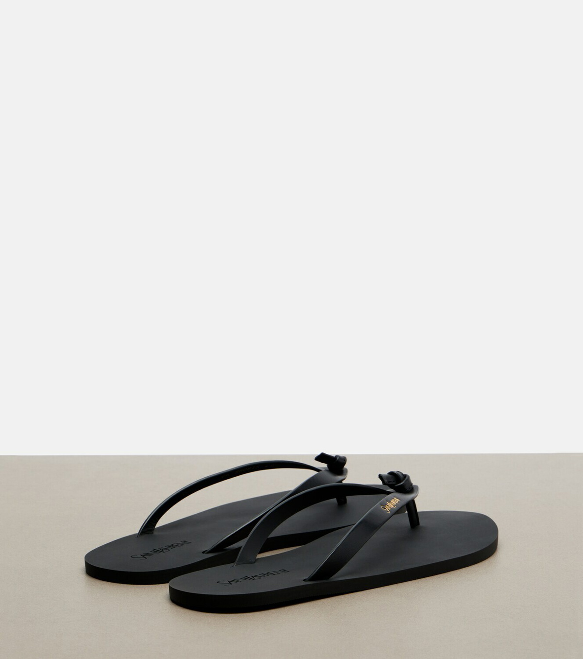 Saint Laurent Pool leather thong sandals