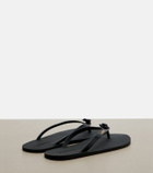 Saint Laurent Pool leather thong sandals