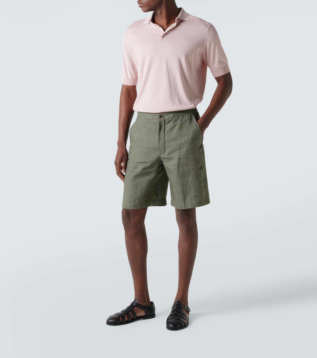 Loro Piana Nolan linen Bermuda shorts