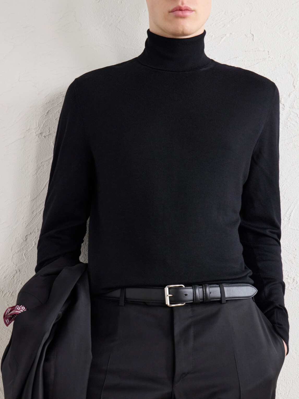 Canali - Wool Rollneck Sweater - Black