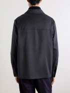 Slowear - Stretch-Wool Flannel Overshirt - Blue