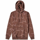 Fucking Awesome Men's Cursive Hoody in Brown