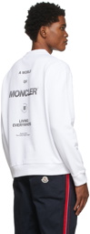 Moncler White Logo Sweatshirt