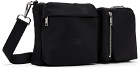 MM6 Maison Margiela Black Three-Pocket Nylon Crossbody Messenger Bag