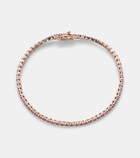 Roxanne First 14kt rose gold tennis bracelet with sapphires