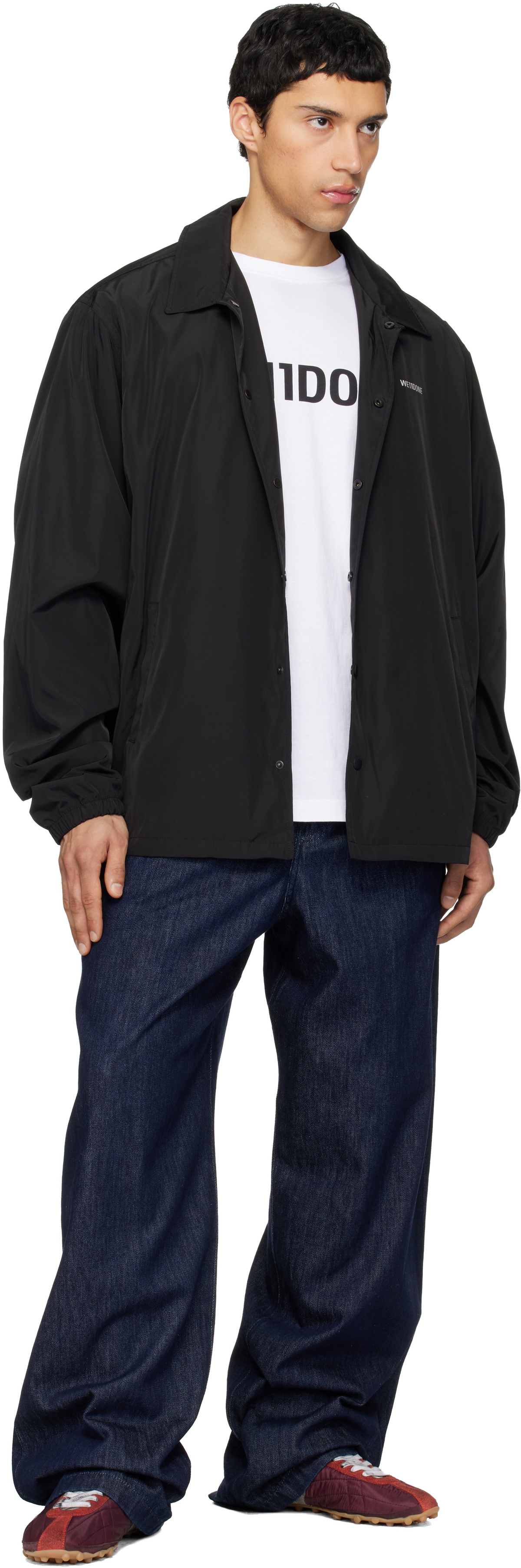 We11done Black Logo Coach Jacket