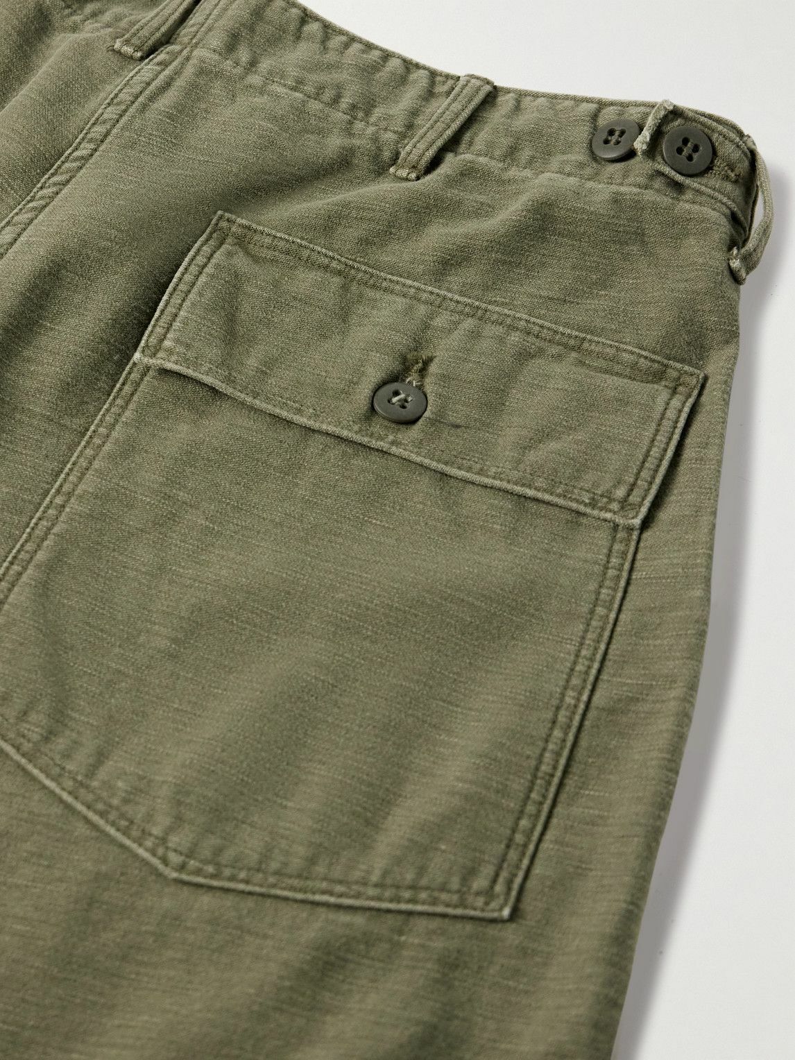 OrSlow - Fatigue Straight-Leg Cotton-Sateen Trousers - Green