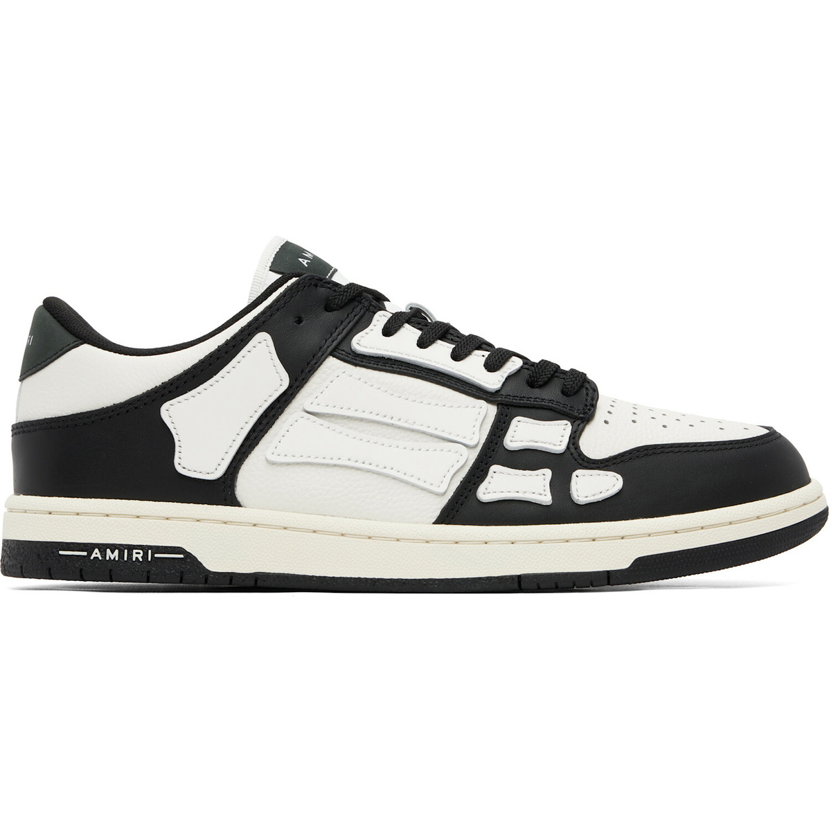 AMIRI Black & White Skel-Top Low Sneakers