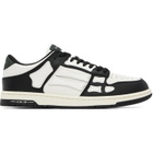 AMIRI Black & White Skel-Top Low Sneakers