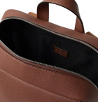Loewe - Military Logo-Debossed Full-Grain Leather Backpack - Brown