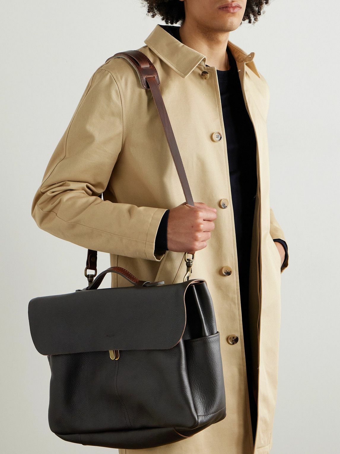Bleu de Chauffe - Charles Full-Grain Leather Briefcase