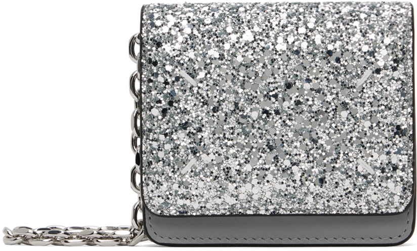 ★Maison Margiela★ GLITTER MICRO CHAIN WALLET Sliver / Gold Maison Margiela Gold Micro Glitter Chain Wallet Bag Maison