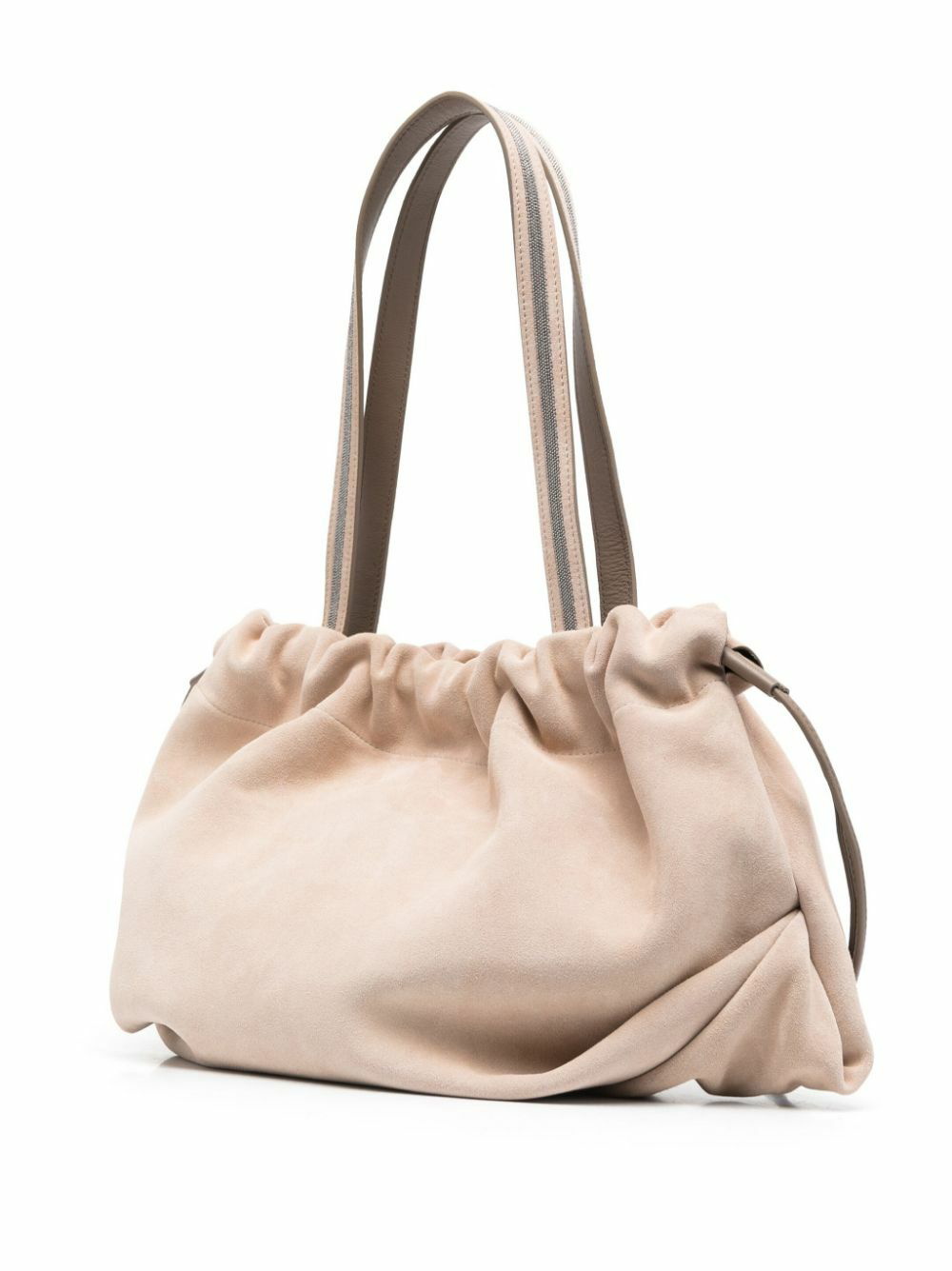 Brunello Cucinelli Drawstring-fastened Suede Bucket Bag