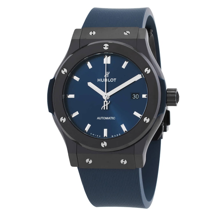 Photo: Hublot Classic Fusion Automatic Blue Dial Mens Watch 542.CM.7170.RX